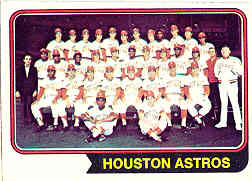 1974 Topps Baseball Cards      154     Houston Astros TC